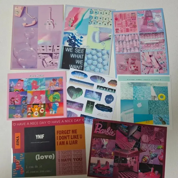 [BUNJANG] Kitsch Non-Duplicated Sticker Set for Diary Decorating / 다꾸 키치 무중복 세트