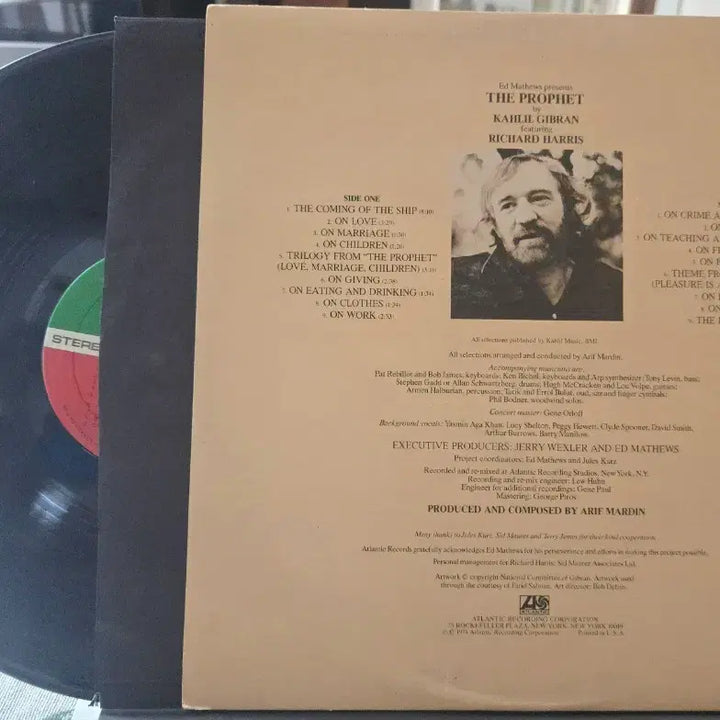 [BUNJANG] Kahlil Gibran The Prophet LP (Atlantic Records) / 칼릴 지브란(Kahlil Gibran)_The Prophet_LP(US)