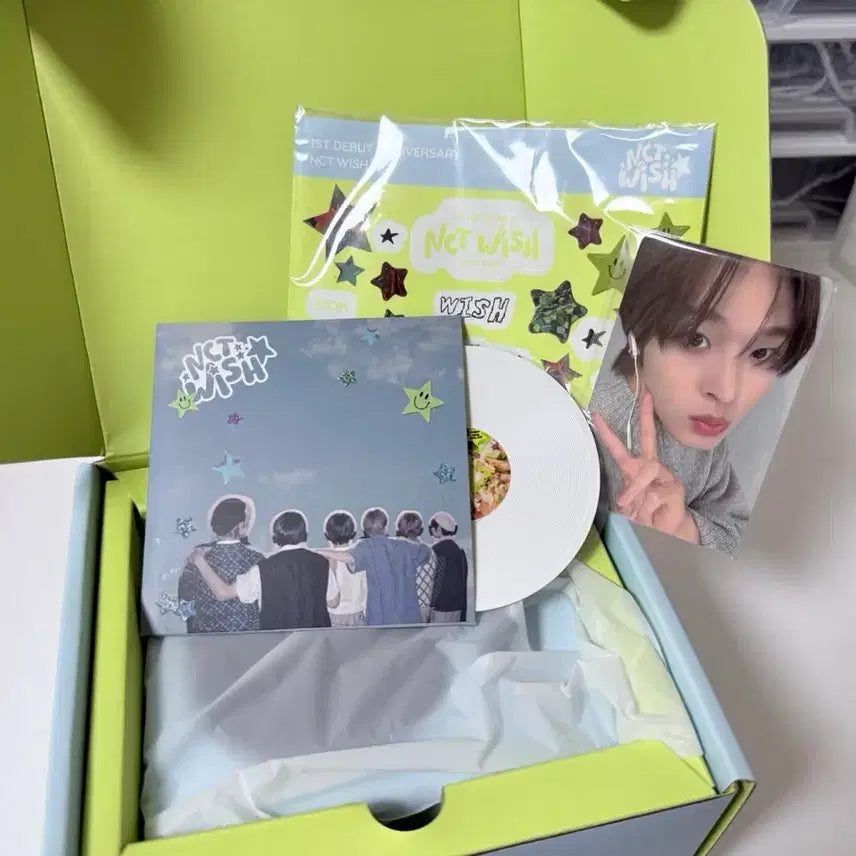[BUNJANG] NCT WISH 1st Anniversary TurnTable Bluetooth Speaker Riku / 엔시티 위시 1주년 MD 턴테이블 블루투스 스피커 리쿠 nctwish