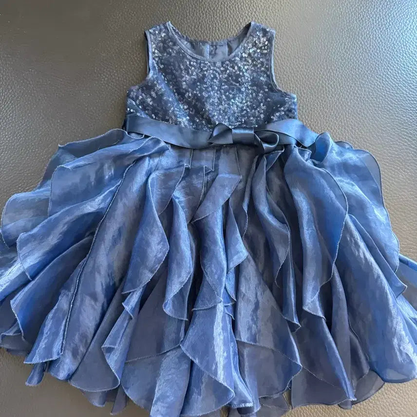 [BUNJANG] Monsoon Blue Sequin Dress (18-24 Months) / MONSOON 드레스 18-24m