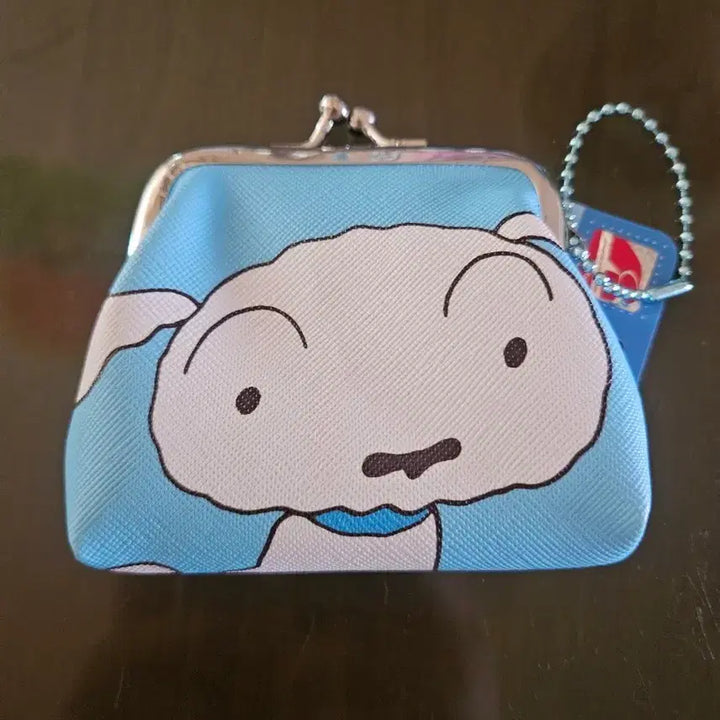 [BUNJANG] Crayon Shin-chan Shiro Coin Pouch with Keychain / 새제품 짱구 흰둥이 동전지갑 파우치 키링