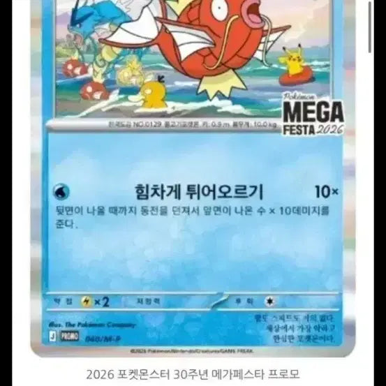 [BUNJANG] Magikarp Promo Card / 뛰면주는 포켓몬카드 잉어킹 프로모 카드 구매합니다