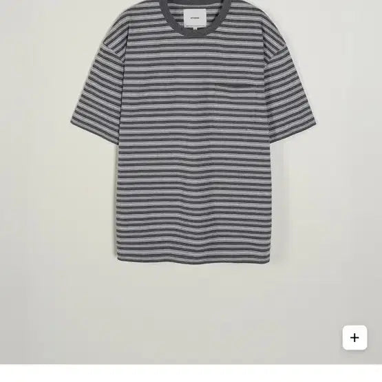 [BUNJANG] The Row Multi Stripe Short Sleeve T-Shirt Bundle Set / 2)인더로우 멀티 스트라이프 반팔 차콜 올리브, 딥네이비 일괄