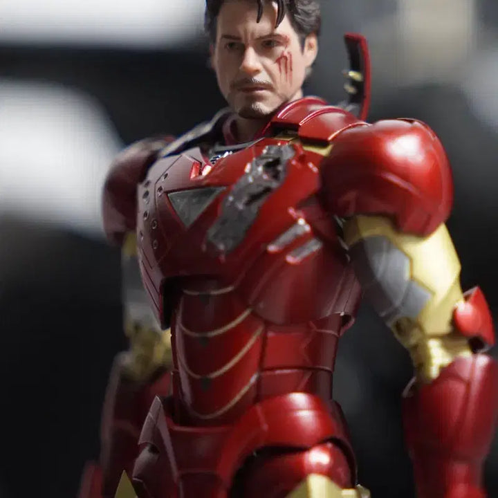 [BUNJANG] S.H.Figuarts Iron Man Mark VI + Flashback Head Set / Shf 아이언맨 마크6 + 플래시백 헤드