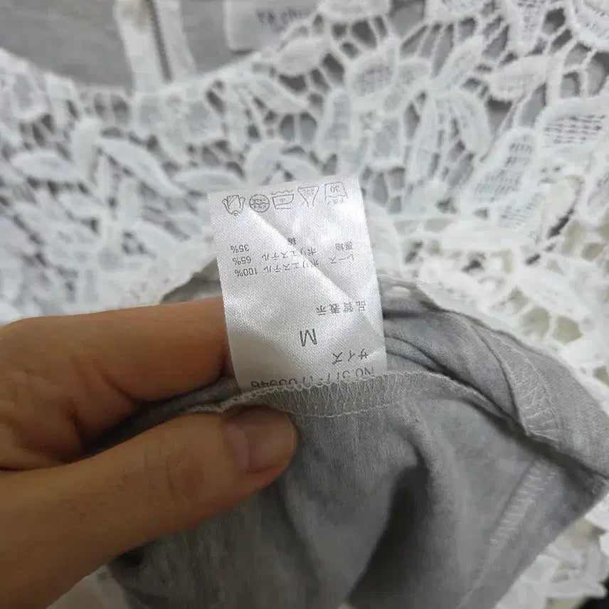 [BUNJANG] White Lace Crochet Blouse / 흰색 레이스 크로쉐 블라우스