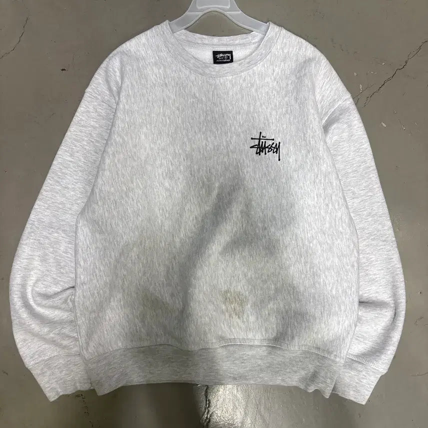 [BUNJANG] Stussy New Big Stock Logo Sweatshirt Small / 만원샵 스투시 신형 빅 스탁 로고 맨투맨 S