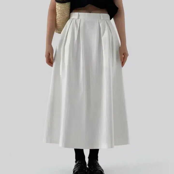 [BUNJANG] Autumn A-Line Long Skirt / 어텀 스커트