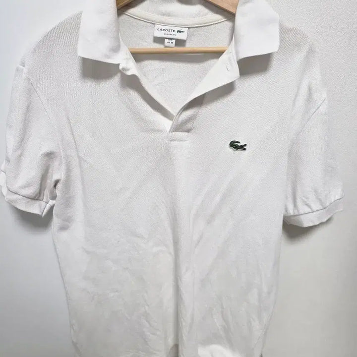 [BUNJANG] Lacoste Classic Fit PK White Short Sleeve Polo Shirt / [M] 라코스테 클래식핏 PK 화이트 반팔 카라티