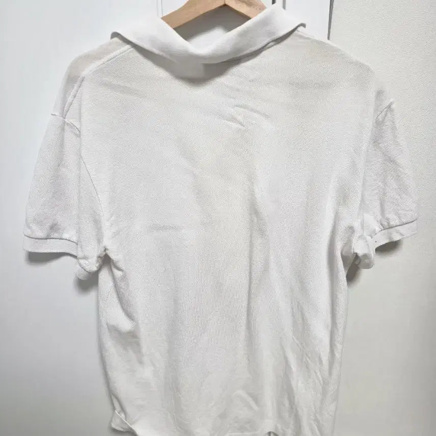[BUNJANG] Lacoste Classic Fit PK White Short Sleeve Polo Shirt / [M] 라코스테 클래식핏 PK 화이트 반팔 카라티