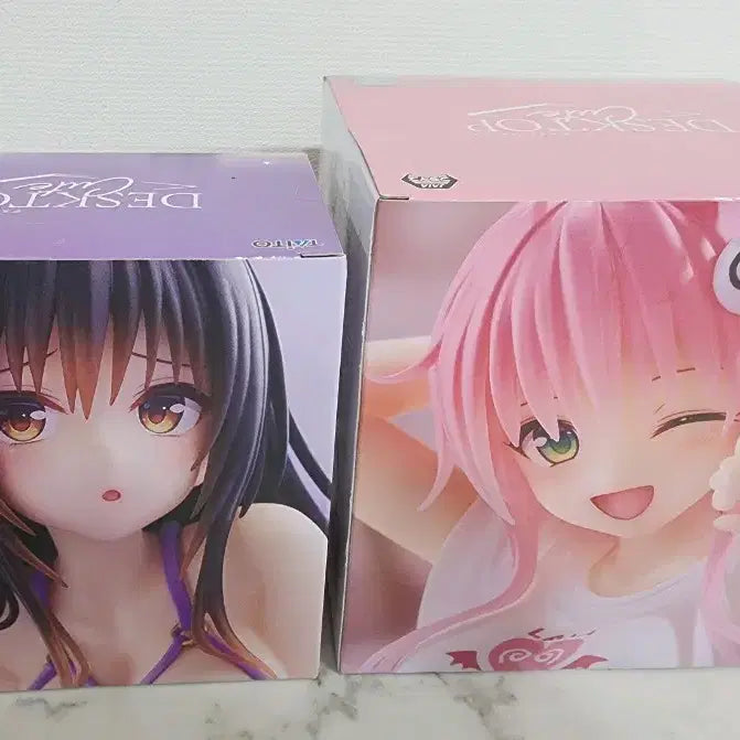 [BUNJANG] TAITO To LOVE Ru Lara &amp; Yui Desktop Figures Set (Sealed) / (미개봉) TAITO To LOVE루 라라,유이 데스크탑 피규어 2종
