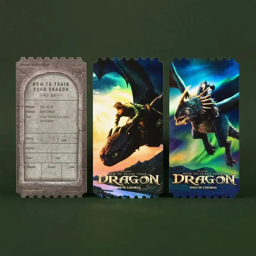 [BUNJANG] How to Train Your Dragon Original Ticket Set / [영화 굿즈] 드래곤길들이기 오리지널티켓