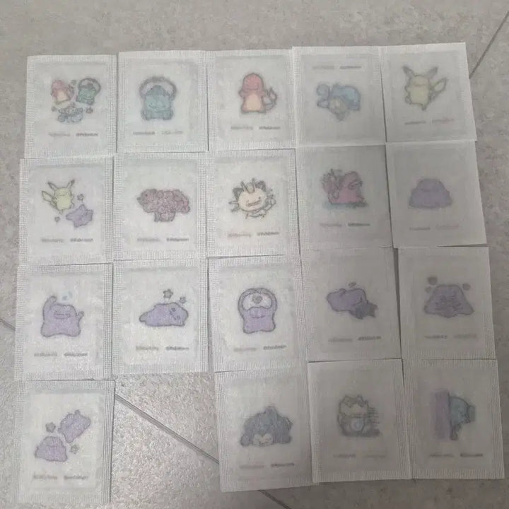 [BUNJANG] Colorgram Pokemon Tteokbokki Stickers (Set of 19) / 19개) 올리브영 컬러그램 포켓몬 띠부씰 포켓몬 스티커19개 일괄판매
