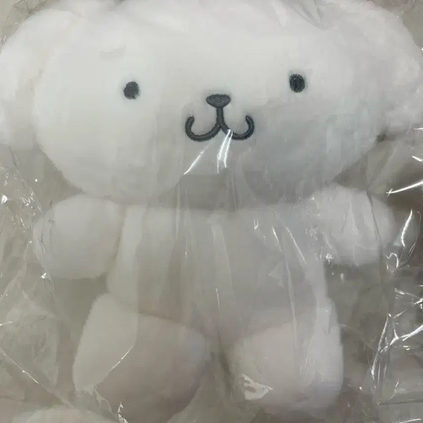 [BUNJANG] Sanrio Monotone Pompompurin 25cm Plush &amp; 13cm Keyring Doll Set / (세트) 산리오 모노톤 그레이 흑백 폼폼푸린 25cm 13cm 키링 인형