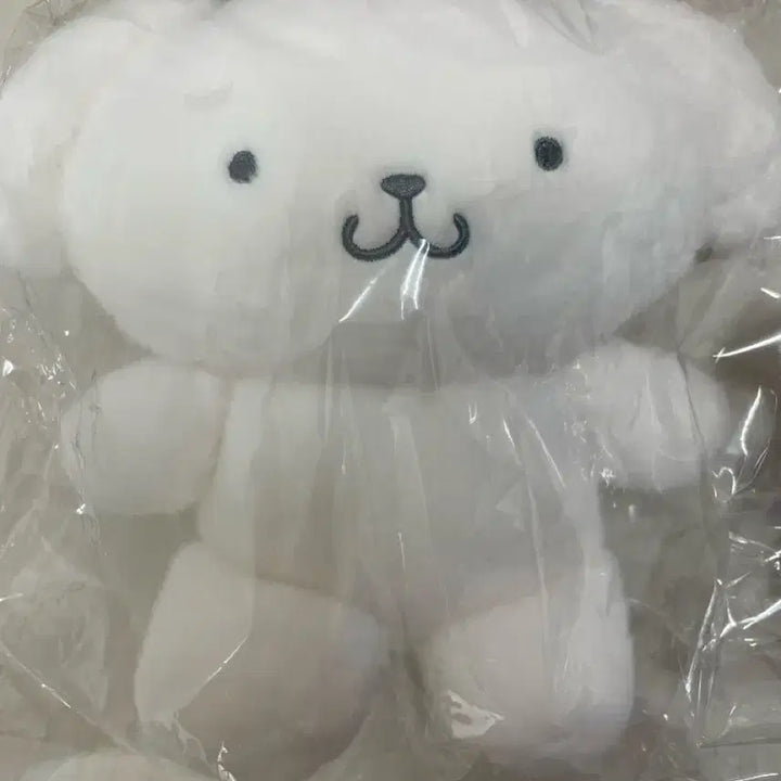 [BUNJANG] Sanrio Monotone Pompompurin 25cm Plush &amp; 13cm Keyring Doll Set / (세트) 산리오 모노톤 그레이 흑백 폼폼푸린 25cm 13cm 키링 인형