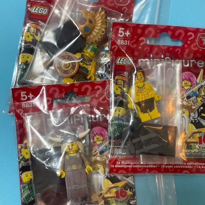 [SOLD OUT] 레고 미니피규어 7 8831 일괄 정글 아즈텍 바이킹 10 2 13