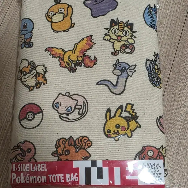[BUNJANG] Pokemon B-SIDE LABEL Tote Bag Eco Bag / 포켓몬 B-SIDE LABEL 토트백 에코백 포켓몬센터