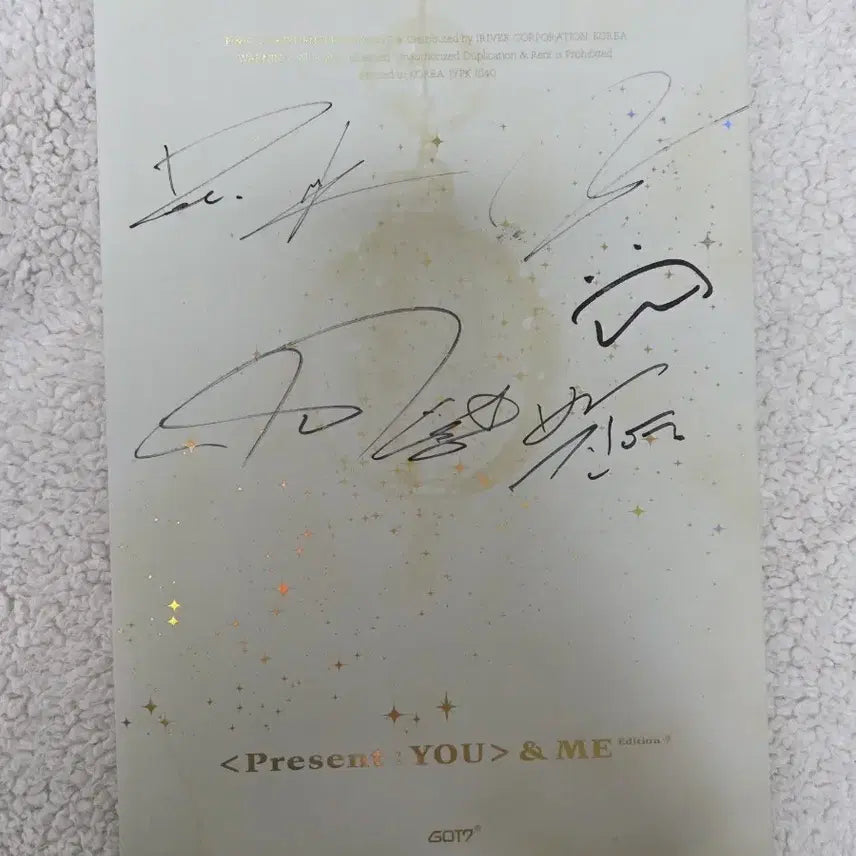 [BUNJANG] GOT7 Present: YOU & ME Signed Album / GOT7 Present YOU & ME 사인 앨범