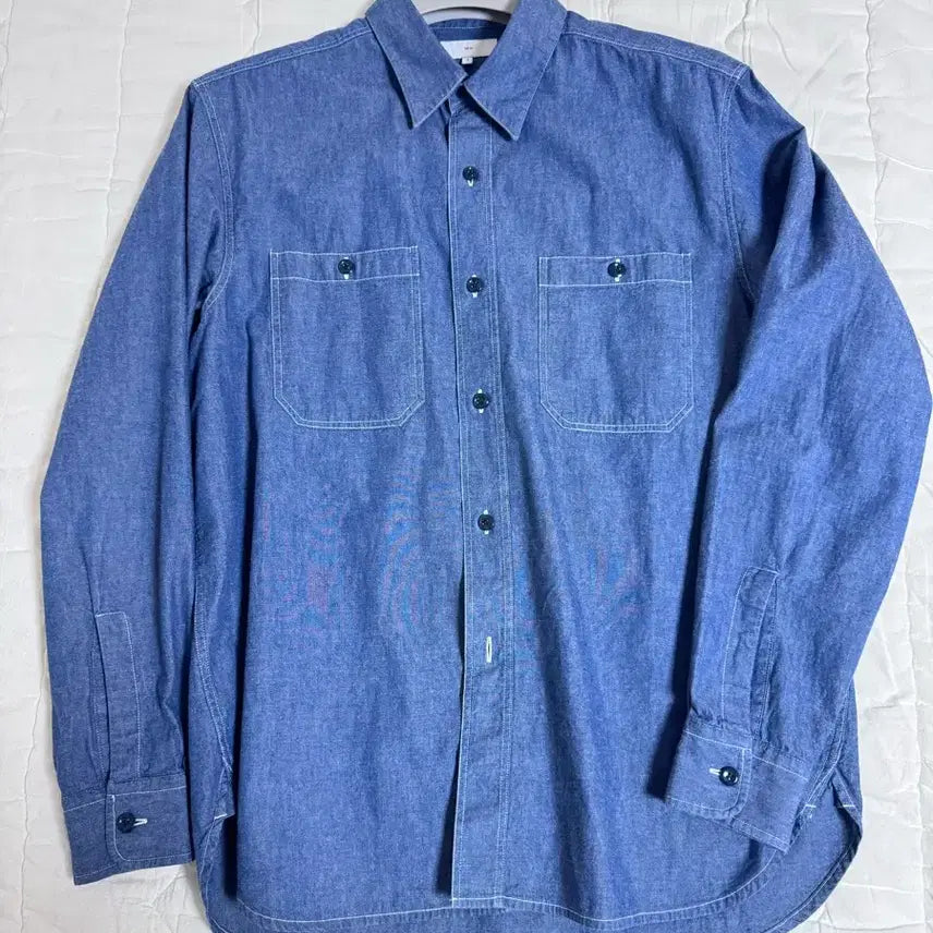 [BUNJANG] Steadyeverywhere SEW Chambray Shirt 1 / 스테디에브리웨어 SEW 샴브레이 셔츠 1