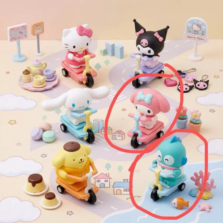 [BUNJANG] Sanrio Scooter Figure - Hangyodon / My Melody (New) / 산리오 스쿠터 피규어 한교동/마이멜로디 (새제품)