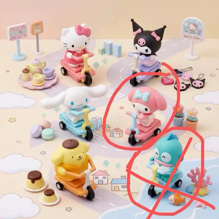 [BUNJANG] Sanrio Scooter Figure - Hangyodon / My Melody (New) / 산리오 스쿠터 피규어 마이멜로디 (새제품)