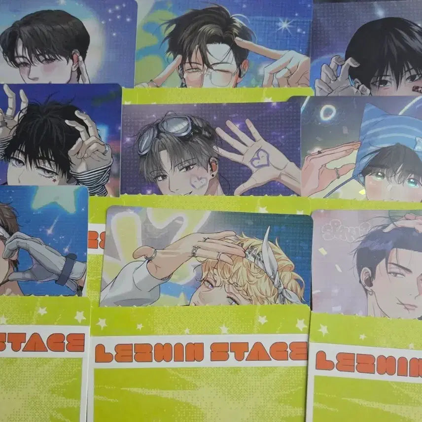 [BUNJANG] Resin Sparkles Popup Direct Cam Postcard Bundle Set / 레진 스파클즈 팝업 직캠엽서 일괄