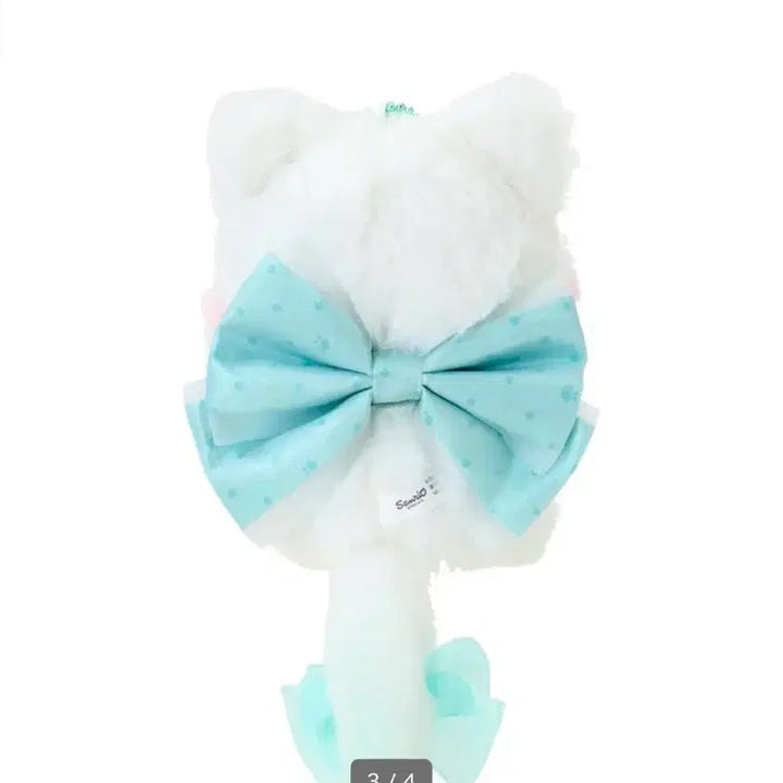 [BUNJANG] Sanrio Milkyconeco Ribbon Cat Plush Keychain / 일본 산리오 밀키코네코 리본 고양이 인형 키링