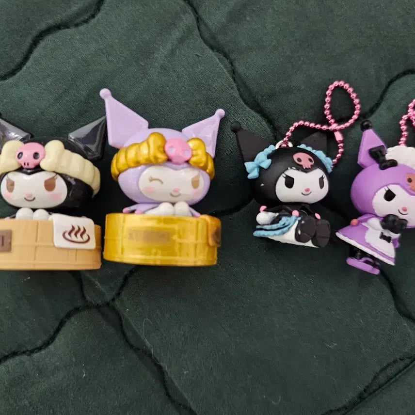 [BUNJANG] Kuromi Maid Figure Bundle Set / 쿠로미 온천 피규어, 메이드 피규어 일괄