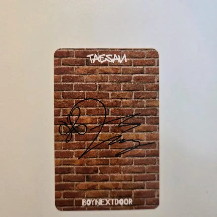 [BUNJANG] Taesan Who! Album Use Authentication Photocard / (동영상확인) 태산 who! 앨범활용인증포카