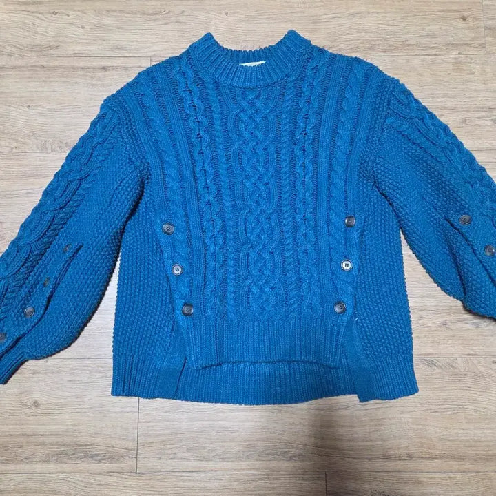 [BUNJANG] GU x Rokh Collaboration Cable Knit Sweater - Size M / GU rokh 콜라보 케이블 니트 M사이즈