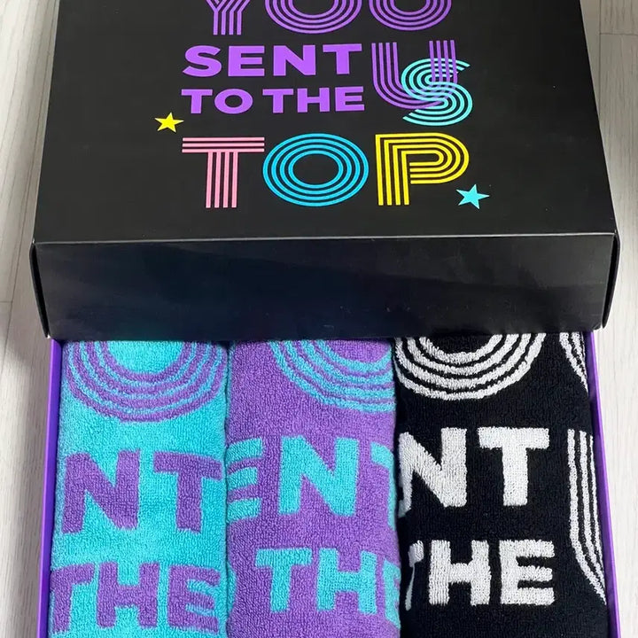 [BUNJANG] BTS Dynamite Commemorative Towel Set / 방탄소년단 BTS 다이너마이트 기념 타월 타올 세트