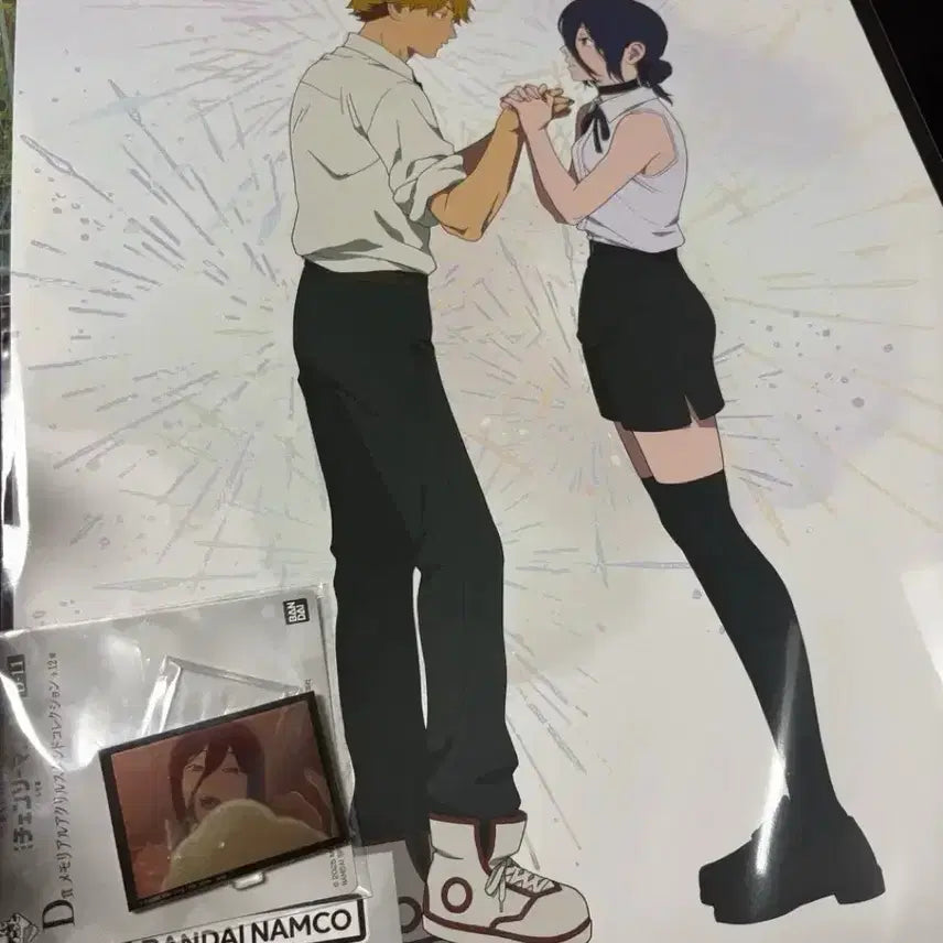 [BUNJANG] Chainsaw Man Ryukyu Ichiban Kuji Prize A Poster &amp; Prize D Acrylic Stand Bundle Set / 체인소맨 레제 쿠지 A상D상 일괄