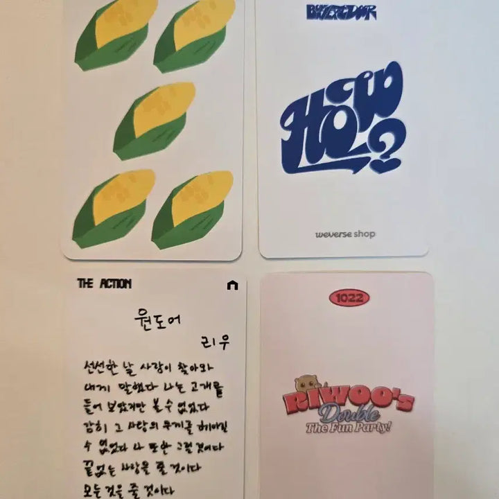 [BUNJANG] Ryu Photocard Bundle Set / (4장일괄) 리우포카 일괄판매