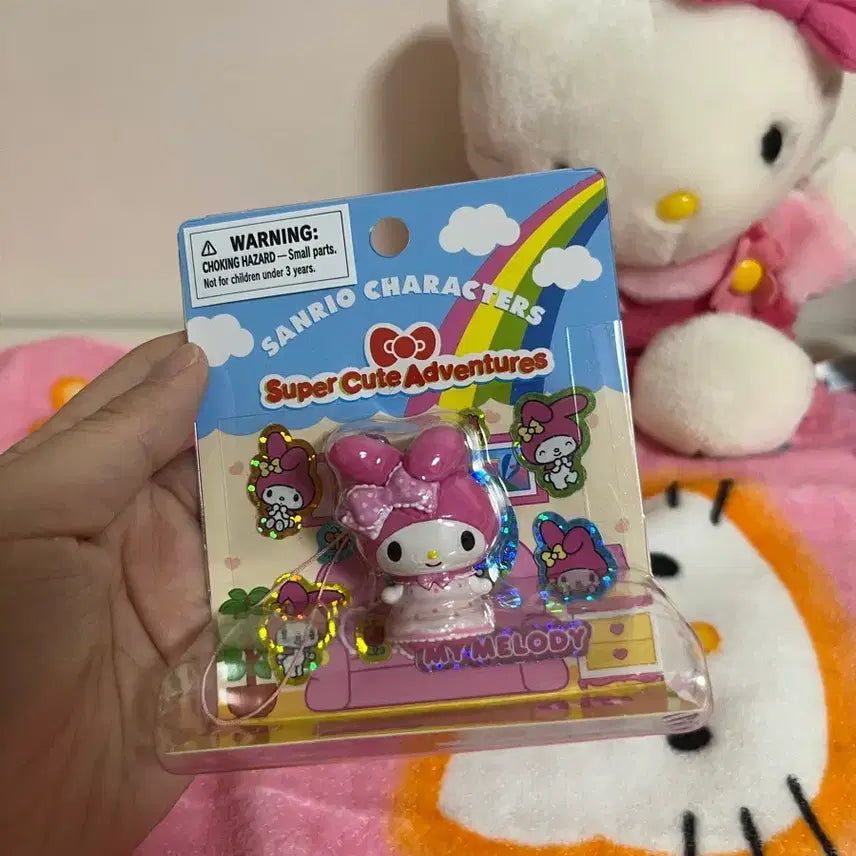 [BUNJANG] My Melody Figure &amp; Sticker Set / 마이멜로디 피규어