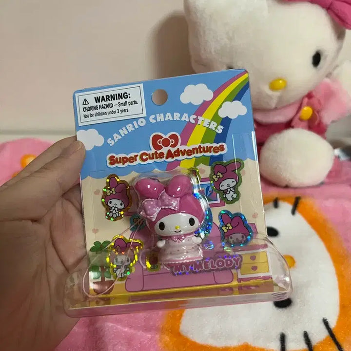 [BUNJANG] My Melody Figure &amp; Sticker Set / 마이멜로디 피규어