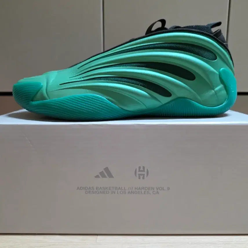 [BUNJANG] Adidas Harden Vol. 9 Semi Court Green Core Black / [265] 아디다스 하든 9 세미 코트 그린 코어 블랙