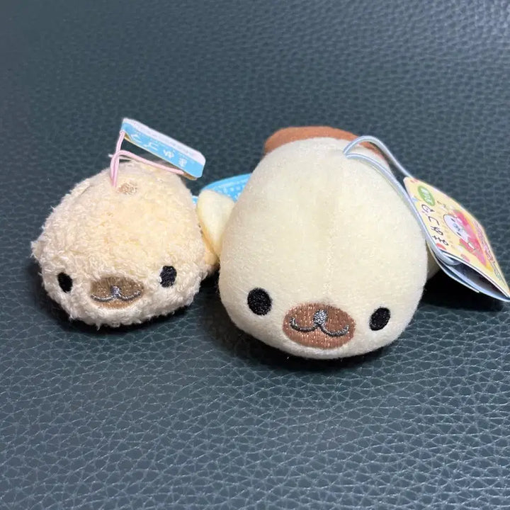 [BUNJANG] Mamegoma Long-Haired Plush Keychain Set (Brown &amp; Chocolate) / 갈색 초코 장모 마메고마 키링 인형 2개 세트