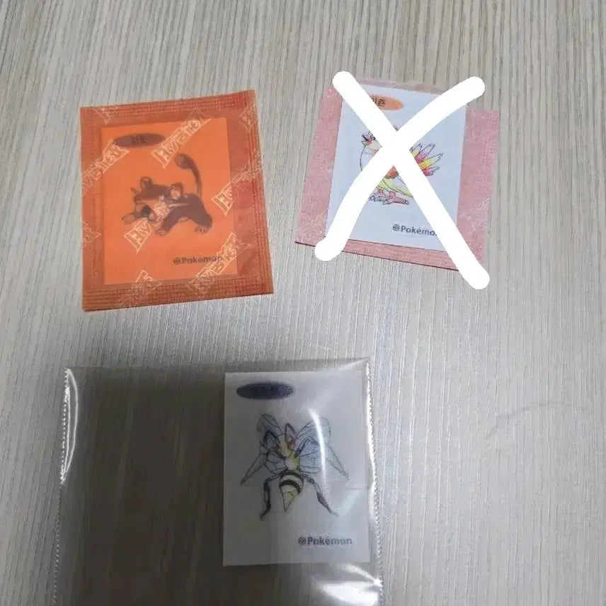 [BUNJANG] Pokemon Bread 30th Anniversary Sticker Set (2000 Won Each) / 포켓몬빵 30주년 띠부씰 꼬렛, 독침붕