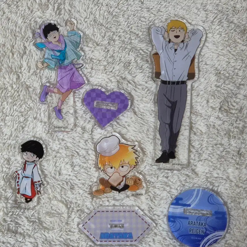 [BUNJANG] Mob Psycho 100 Mob &amp; Reigen Acrylic Stand Bundle / 모브사이코 모브 레이겐 아크릴스텐드 일괄판매