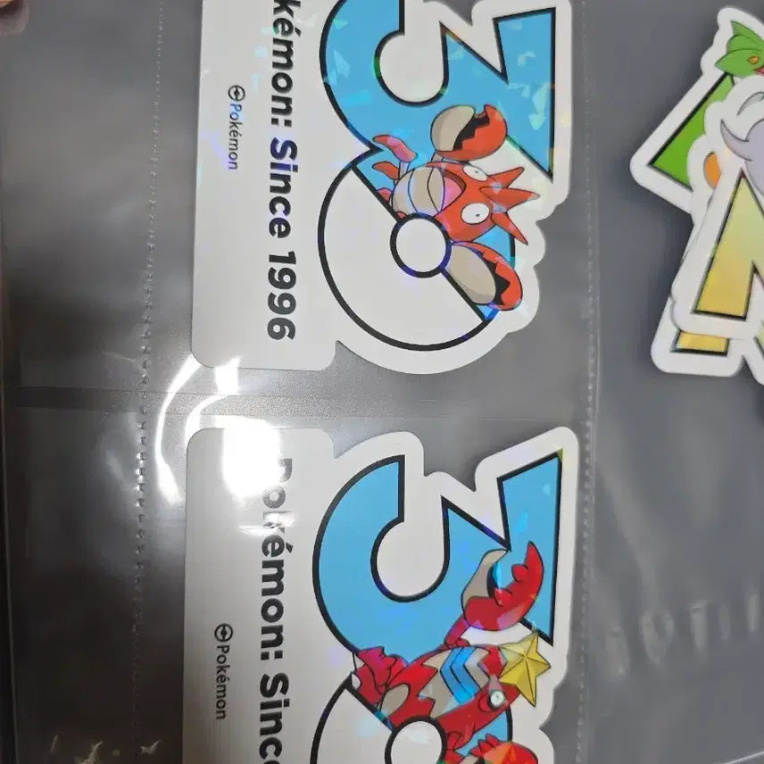 [BUNJANG] Gajae-gun Gajaejanggun 30th Anniversary Logo Sticker Pocket / 가재군 가재장군 30주년   로고 스티커 포켓몬 올리브영 한국 팝업