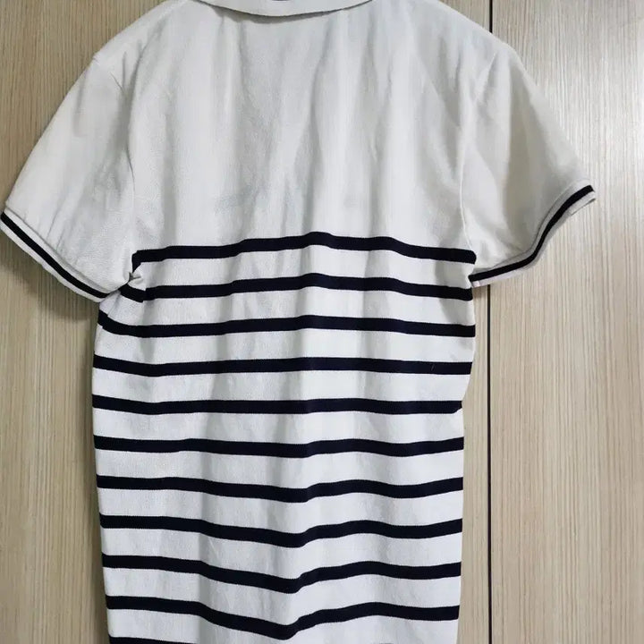 [BUNJANG] Lacoste Striped Short Sleeve Polo T-Shirt / 라코스테 스트라이프 반팔 카라티