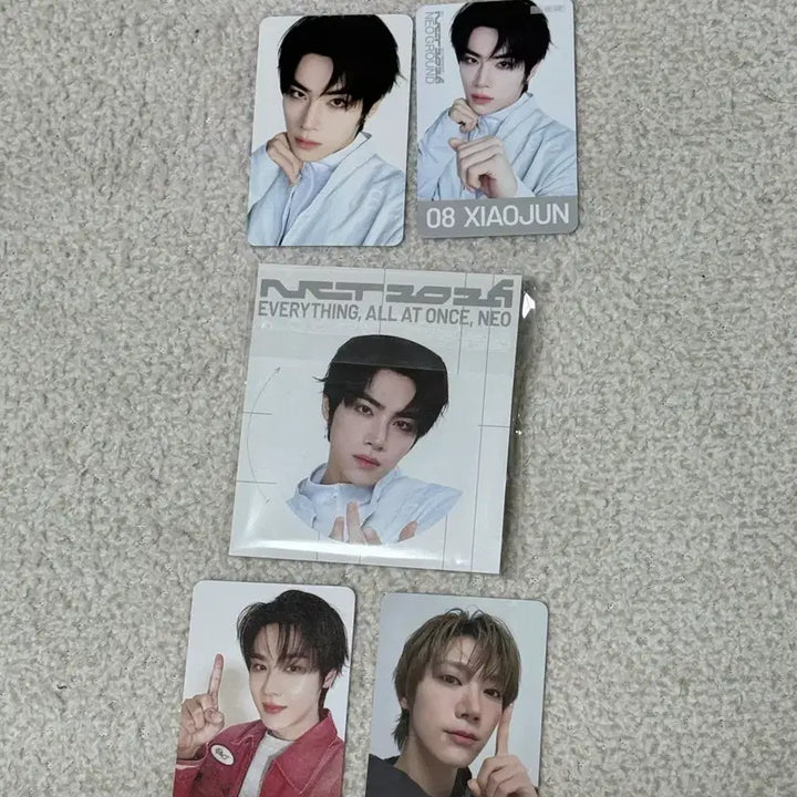 [BUNJANG] NCT 10th Anniversary Pop-up Xiaojun Photocard, Can Badge, Kun, Ten Treasure Card Bundle Set / 엔시티 10주년 팝업 샤오쥔 입장 포카, 캔뱃지,텐, 쿤 트레카 일괄