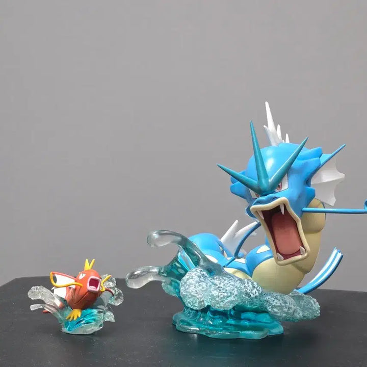 [BUNJANG] BQG Studio Magikarp &amp; Gyarados Figure (Pokemon Scale World) / BQG 갸라도스, 잉어킹 피규어. 포켓몬 스케일월드