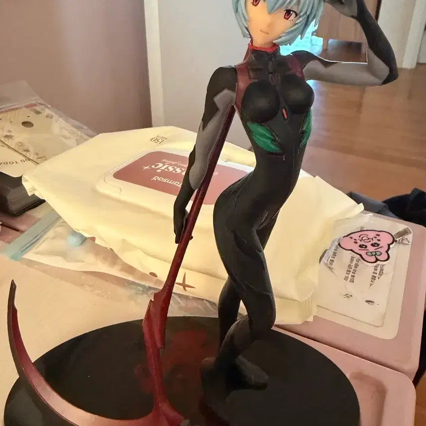 [BUNJANG] Sega Evangelion Ayanami Rei Kuro-Rei Figure / 급처 고전 세가 에반게리온 아야나미 레이 쿠로레이 피규어