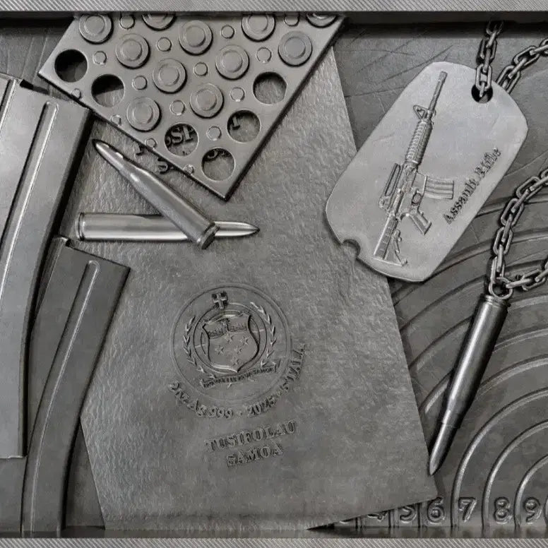 [BUNJANG] 2025 Samoa Mission X Assort Rifle Sniper Silver 2oz / 2025 사모아 2온스 미션X 아쏘트 소총 스나이퍼 실버