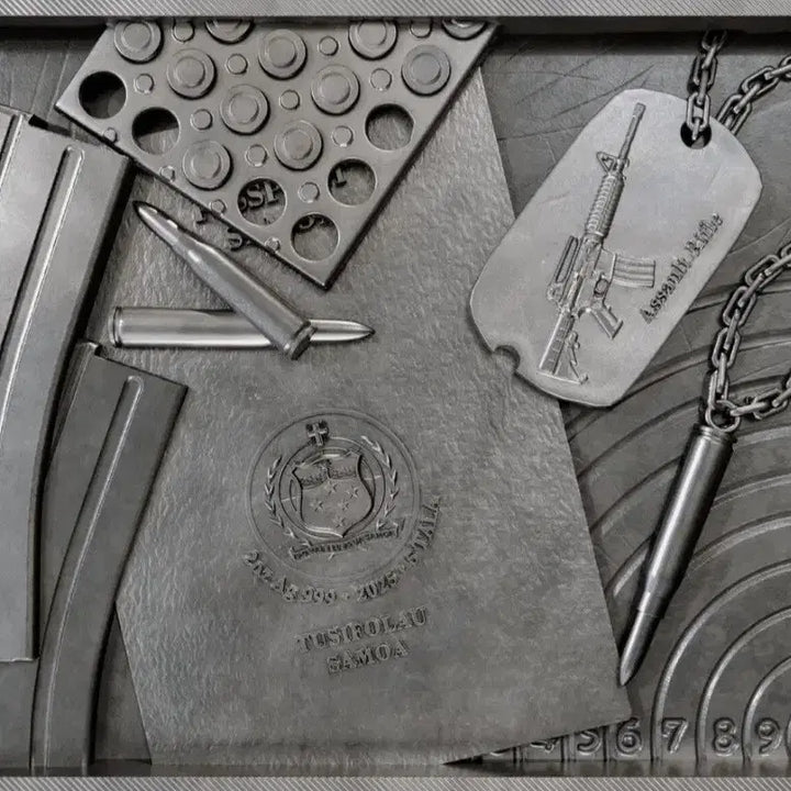 [BUNJANG] 2025 Samoa Mission X Assort Rifle Sniper Silver 2oz / 2025 사모아 2온스 미션X 아쏘트 소총 스나이퍼 실버