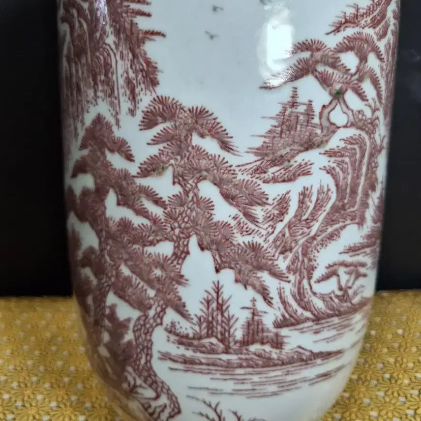 [BUNJANG] Yuri Hong Landscape Porcelain Vase (Approx. 43cm Height) / {명품감상}유리홍 산수화 도자기 화병(높이약 43cm)