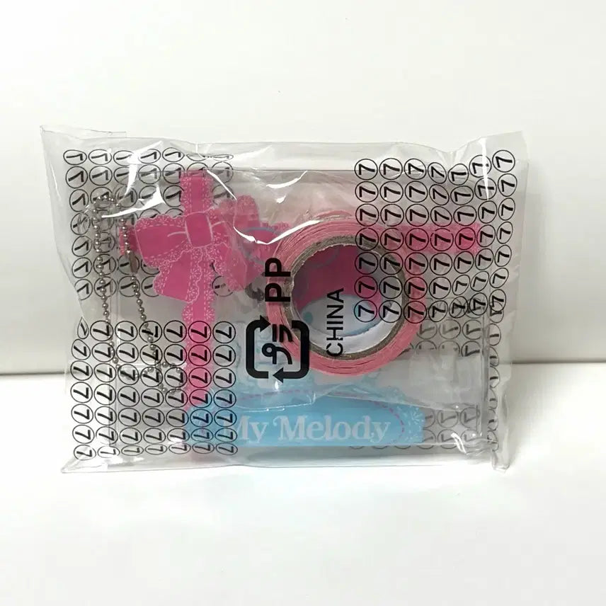[BUNJANG] Sanrio My Melody Masking Tape, Mini Pouch Keyring (Sealed) / 산리오 마이멜로디 마스킹 테이프, 미니 파우치 키링 미개봉 고전문구 마테