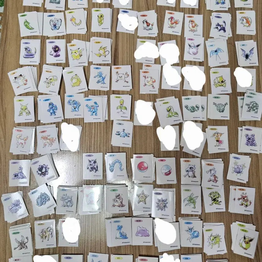 [BUNJANG] Pokemon 30th Anniversary Artwork Individual Stickers / 포켓몬 띠부씰 30주년 아트워크 개별 판매