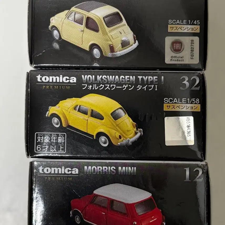 [BUNJANG] Tomica Fiat 500F, Volkswagen, Morris Mini Bundle Set / 토미카 피아트500F/폭스바겐/모리스미니 일괄판매