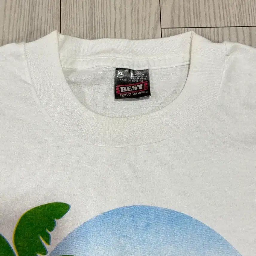[BUNJANG] Vintage Palm Tree Jungle Graphic T-Shirt XL / 빈티지 야자수 정글 반팔xl 상태a